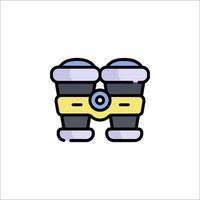 A pair of binoculars icon on a white background vector