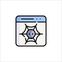 A spider web icon on a white background vector