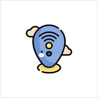 A wifi icon with a cloud and a light bulb vector