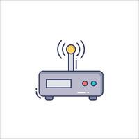 A wireless router icon on a white background vector