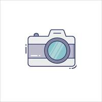 A camera icon on a white background vector
