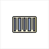 A barcode icon on a white background vector