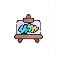 A cartoon drawing of a box with a sign that says new vector
