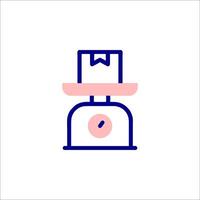 A wedding cake icon on a scale vector