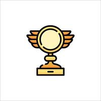 A trophy icon on a white background vector