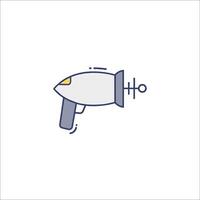 A blow dryer icon on a white background vector