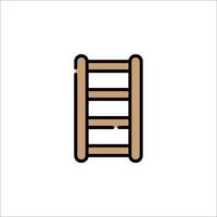 A ladder icon on a white background vector