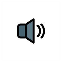 A speaker icon on a white background vector