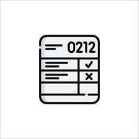 A check box with a check mark on it vector