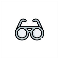 A pair of glasses icon on a white background vector