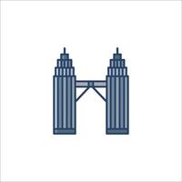 The tower of babel icon illustration vector
