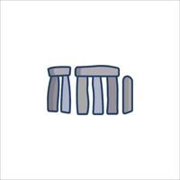 An icon of stonehenge on a white background vector
