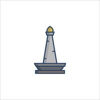 A lighthouse icon on a white background vector