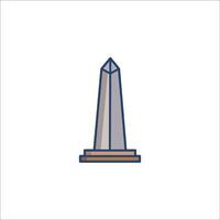A monument icon on a white background vector