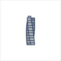 A building icon in a flat style vector