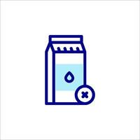 A milk carton with a drop of water on it vector