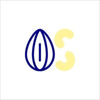 A logo for a company that makes nuts vector