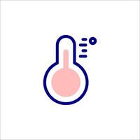 A thermometer icon on a white background vector