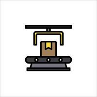 A machine that is used to make paper vector