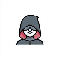 A man in a hoodie with a red hat vector