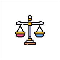 A scale with two different colored scales on it vector
