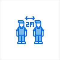 Two people are standing next to each other, one is holding a sign that says m vector