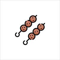 Two balls on a hook icon vector