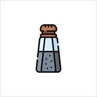 Salt shaker icon illustration vector