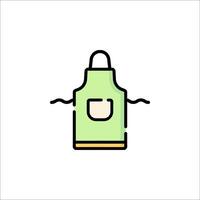 A green apron icon on a white background vector