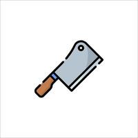 A knife icon on a white background vector