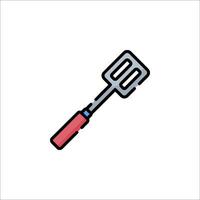 A barbecue spatula icon on a white background vector