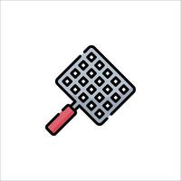 A waffle iron icon on a white background vector