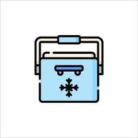 Icebox icon illustration vector
