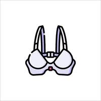 A cartoon bra with a strap on it vector