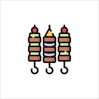 A hamburger with a candle on it vector