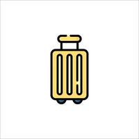 A suitcase icon on a white background vector