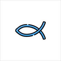 A fish icon on a white background vector