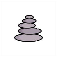 A stack of stones icon on a white background vector
