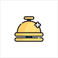 A hotel bell icon on a white background vector