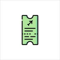 Ticket icon illustration vector