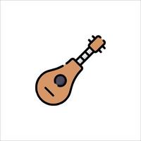 A guitar icon on a white background vector