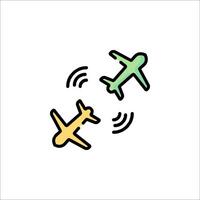 Airplane icon illustration vector