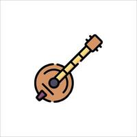 Banjo icon isolated on white background vector