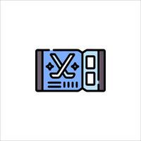 A hockey stick and puck icon on a white background vector