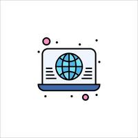 The globe icon is shown on a white background vector