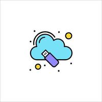 Cloud storage icon illustration vector