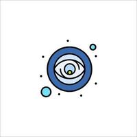 An eye icon with a circle and dots vector