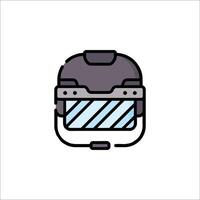 A helmet icon on a white background vector