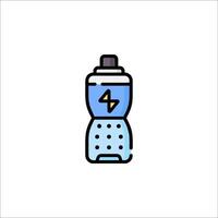 A bottle with a lightning bolt on it vector