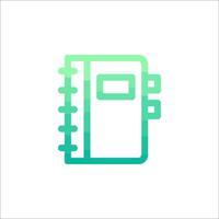 A notebook icon on a white background vector